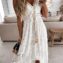 Chic Boho Summer Dress Perfect for Vacations front view