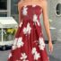 Comfortable Boho Floral Dress with Relaxed Fit frontview