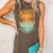 Comfortable Sleeveless Beach Dress with Modern Design frontview