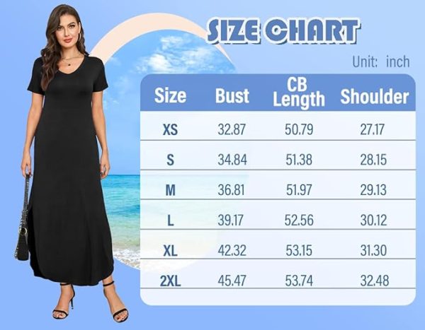 Stylish Casual Loose Long Beach Dress sizes